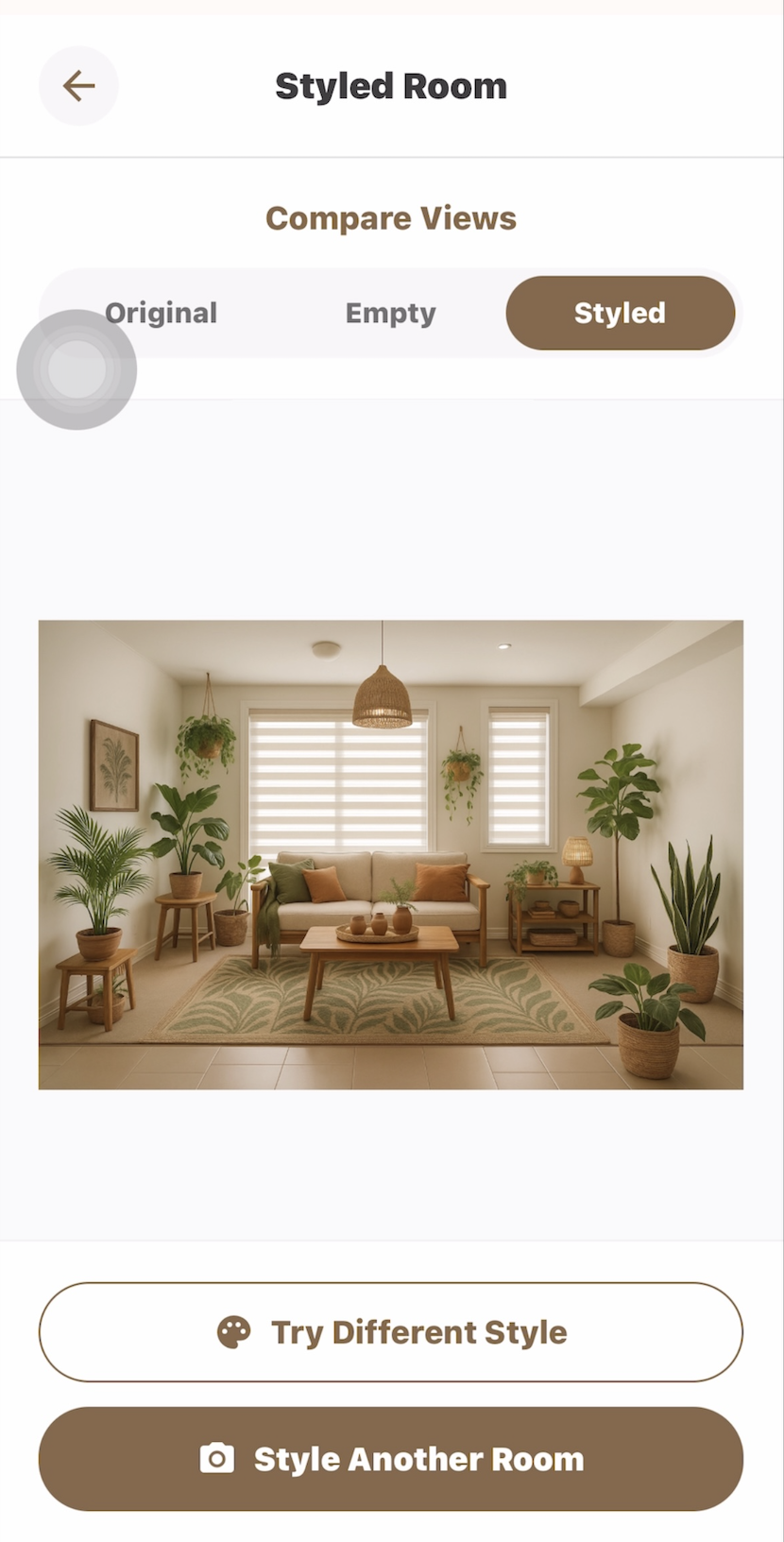 🏠 Homify MVP - AI-Powered Room Visualization App - Screen 1